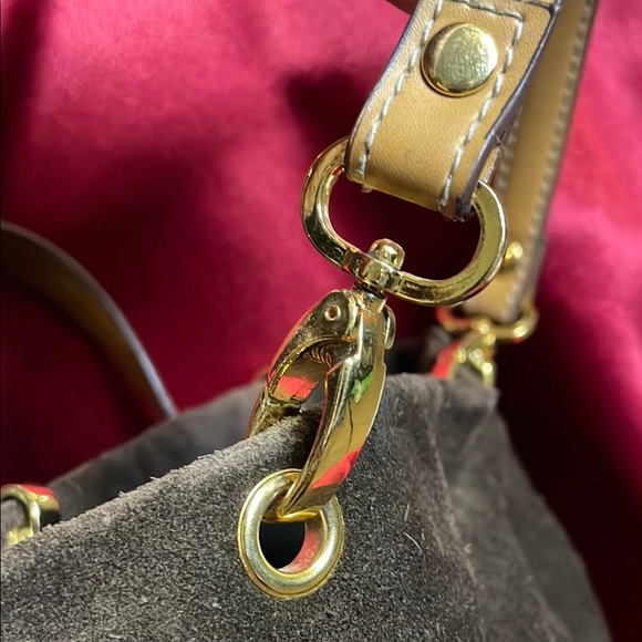 Brown Suede Women's Bag - Picture 2 of 9